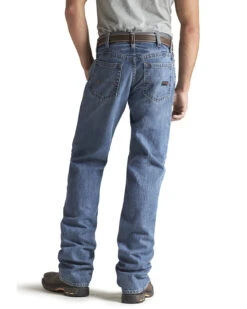 Ariat Men's FR M3 Medium Wash Loose Basic Stackable Straight Leg Jean -Clothing Sale Store 086P41 7030 P2