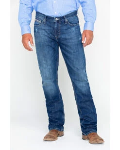 Cinch Men's Ian Dark Stonewash Slim Fit Boot Cut Jeans -Clothing Sale Store 2000240164 402 P5