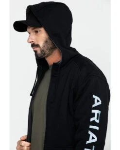 Ariat Men's Rebar All-Weather Full Zip Work Hooded Sweatshirt - Big & Tall -Clothing Sale Store 2000282107 001 P5