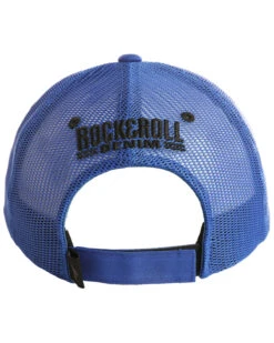 Rock & Roll Denim Men's Rubber Logo Patch Trucker Cap -Clothing Sale Store 2000283221 001 P3