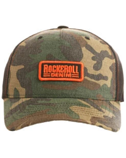Rock & Roll Denim Men's Camo Print Twill Snap Back Ball Cap