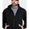 Wolverine Men's FR Logo Sleeve Zip-Up Work Hoodie