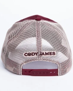 Cody James Men's Burgundy America Free Patch Mesh Ball Cap -Clothing Sale Store 2000296730 640 P5