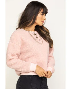 Eyeshadow Women's Fuzzy Sweatshirt -Clothing Sale Store 2000313198 650 P5