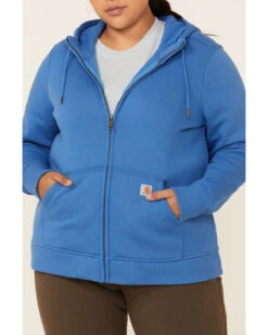 Carhartt Women's Clarksburg Zip-Front Hooded Work Sweatshirt - Plus 6 Carhartt Women's Clarksburg Zip-Front Hooded Work Sweatshirt - Plus -Clothing Sale Store 2000330886 420 P3