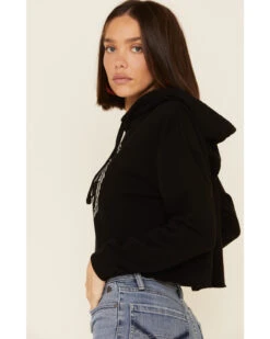 Country Deep Women's Hotter Then A 2 Dollar Cropped Hooded Sweatshirt -Clothing Sale Store 2000335282 001 P3