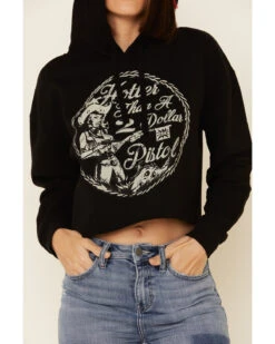 Country Deep Women's Hotter Then A 2 Dollar Cropped Hooded Sweatshirt -Clothing Sale Store 2000335282 001 P4