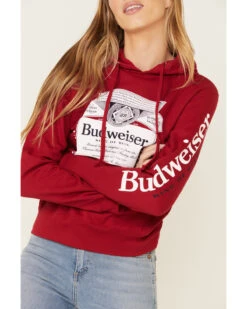 Brew City Beer Gear Women's Budweiser Graphic Hooded Sweatshirt -Clothing Sale Store 2000336457 600 P4