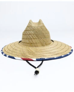 Cody James Men's USA Strong Lifeguard Straw Sun Hat -Clothing Sale Store 2000338987 942 P3