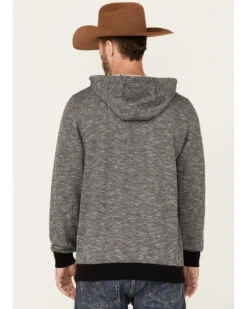 Cody James Men's Heather Black Embroidered Logo Sleeve Pullover Hooded Sweatshirt -Clothing Sale Store 2000342814 001 P4