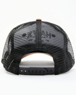 Hawx Men's Dark Brown Logo Graphic Mesh-Back Ball Cap -Clothing Sale Store 2000342950 201 P3