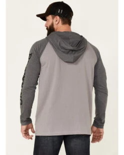 Browning Men's Gull Black Lucas 1/2 Zip Hooded Pullover -Clothing Sale Store 2000344225 001 P4