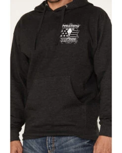 Cowboy Hardware Men's Gray To The Core Graphic Hooded Sweatshirt -Clothing Sale Store 2000346628 020 P3