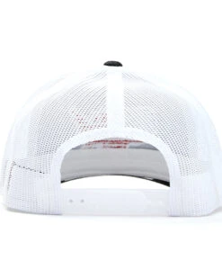 Oil Field Hats Men's Black & White American Flag US Patch Mesh-Back Ball Cap -Clothing Sale Store 2000350293 001 P3