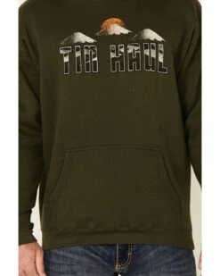 Tin Haul Men's Green Mountain Caps Logo Graphic Hooded Sweatshirt -Clothing Sale Store 2000350334 300 P3