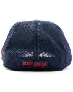 Black Clover Men's Navy Premium 10 Patch Mesh-Back Flex-Fit Ball Cap -Clothing Sale Store 2000352071 410 P3