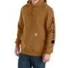 Carhartt Men's Loose Fit Midweight Logo Sleeve Graphic Hooded Sweatshirt - Big & Tall