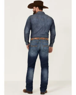 Cinch Men's Silver Label Medium Stonewash Performance Stretch Slim Straight Jeans -Clothing Sale Store 2000355892 402 P3