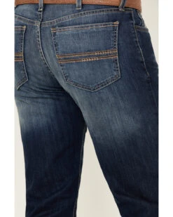 Cinch Men's Silver Label Medium Stonewash Performance Stretch Slim Straight Jeans -Clothing Sale Store 2000355892 402 P4