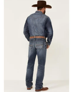 Cinch Men's White Label Medium Stonewash Performance Stretch Relaxed Straight Jeans -Clothing Sale Store 2000355910 402 P3