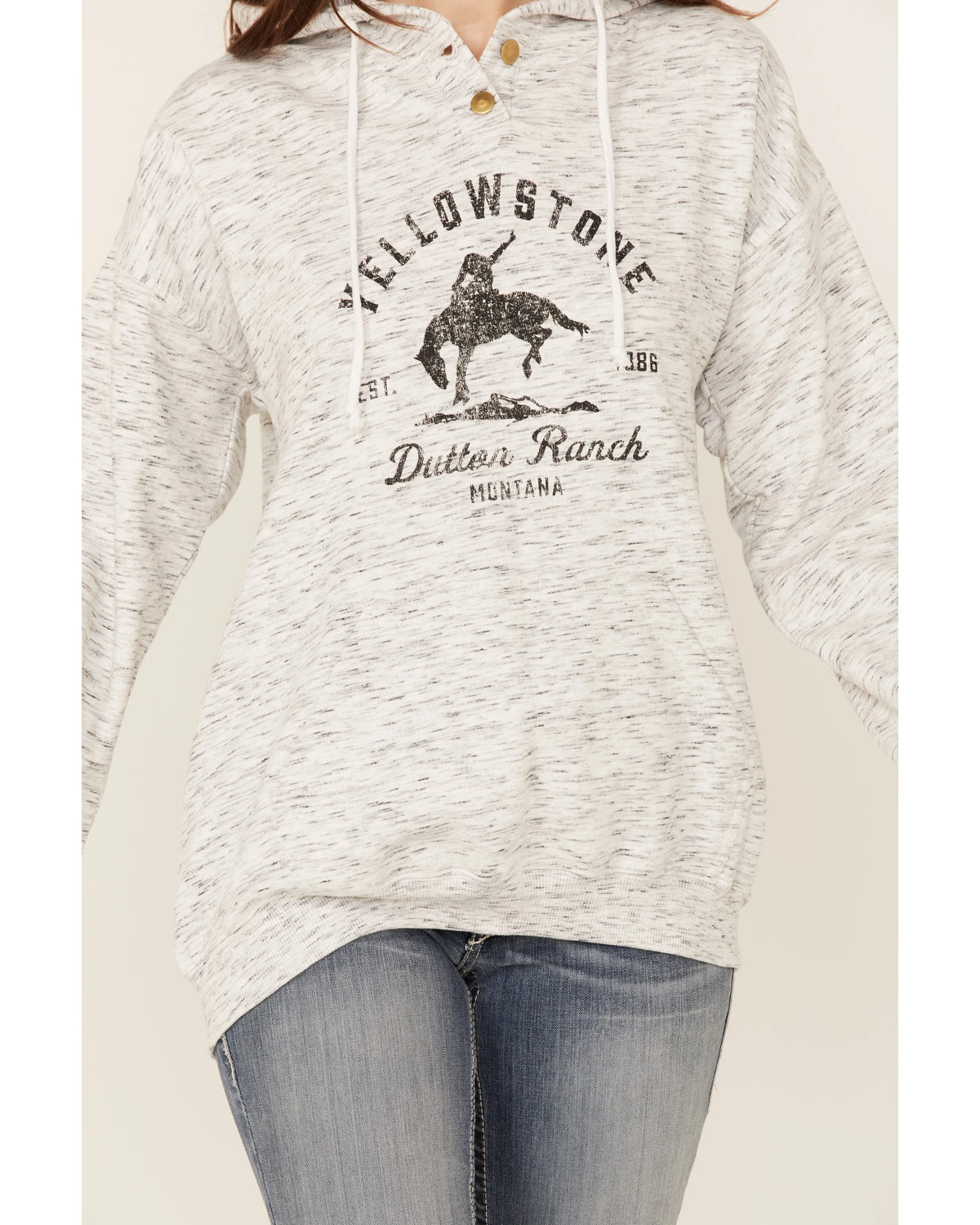Paramount Network's Yellowstone Women's Bronco Graphic Hooded Pullover 2 Paramount Network's Yellowstone Women's Bronco Graphic Hooded Pullover - Image 2