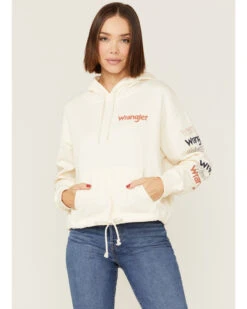 Wrangler Women's Logo Cropped Hoodie