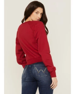 Wrangler Women's Chenille Logo Cropped Sweatshirt 7 Wrangler Women's Chenille Logo Cropped Sweatshirt -Clothing Sale Store 2000358085 600 P4