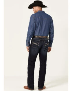 Wrangler 20X Men's Cobalt Dark Wash Stretch Slim Straight Jeans -Clothing Sale Store 2000359713 416 P3