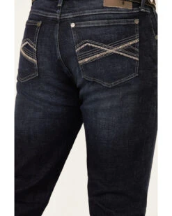 Wrangler 20X Men's Cobalt Dark Wash Stretch Slim Straight Jeans -Clothing Sale Store 2000359713 416 P4