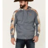 Hooey Men's Palm Tree Print Sleeve Hooded Sweatshirt