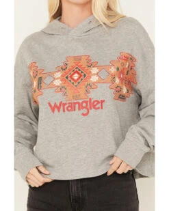 Wrangler Retro Women's Southwestern Print Cropped Hoodie -Clothing Sale Store 2000365325 070 P3