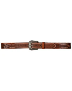 Cody James Men's Tooled With Basketweave Billets Western Belt -Clothing Sale Store 2000365640 280 P3