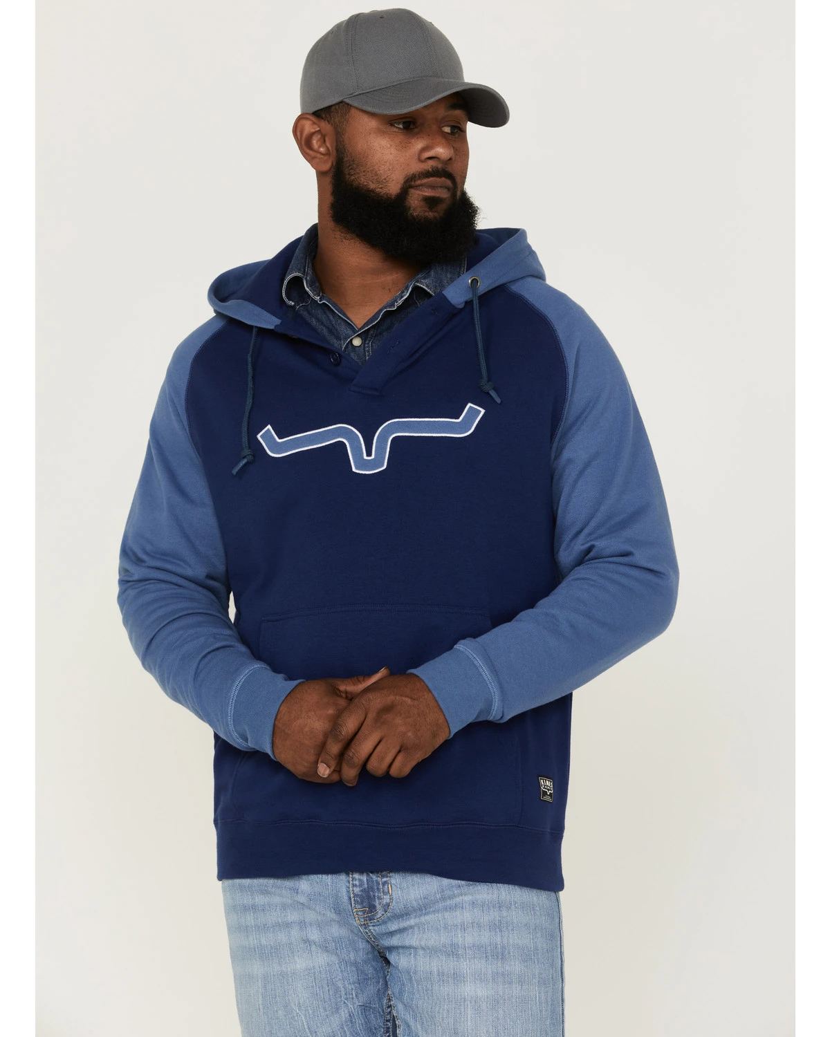 Kimes Ranch Men's Burn Off Horns Logo Hooded Sweatshirt 1 Kimes Ranch Men's Burn Off Horns Logo Hooded Sweatshirt