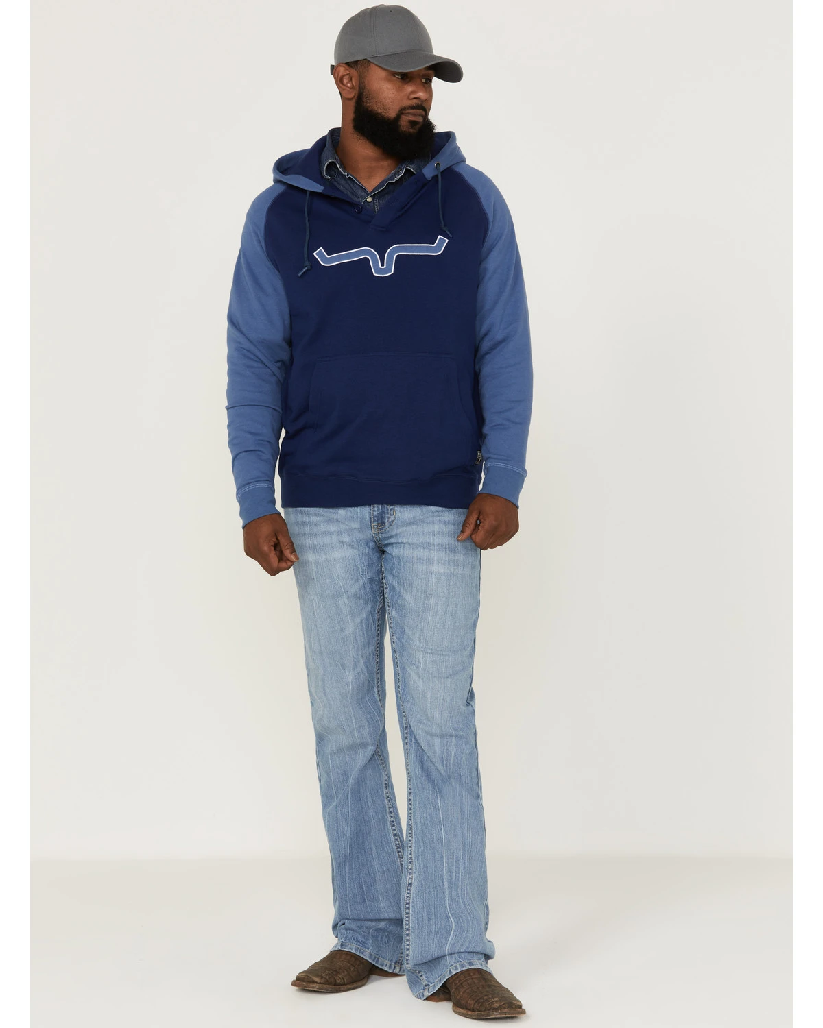 Kimes Ranch Men's Burn Off Horns Logo Hooded Sweatshirt 2 Kimes Ranch Men's Burn Off Horns Logo Hooded Sweatshirt - Image 2