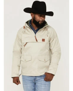 Kimes Ranch Men's Any-Day Sand 1/4 Zip Front Hooded Pullover