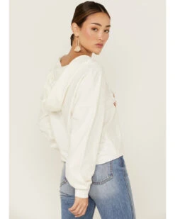 Miss Me Women's Dibs On The Cowboy Graphic Cropped Pullover Hoodie -Clothing Sale Store 2000367692 103 P3