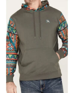 Hooey Men's Roughy Summit Multicolored Print Hooded Sweatshirt 6 Hooey Men's Roughy Summit Multicolored Print Hooded Sweatshirt -Clothing Sale Store 2000370575 022 P3