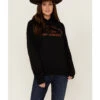 Goodie Two Sleeves Women's Don't Be All Hat & No Cowboy Black Graphic Hoodie
