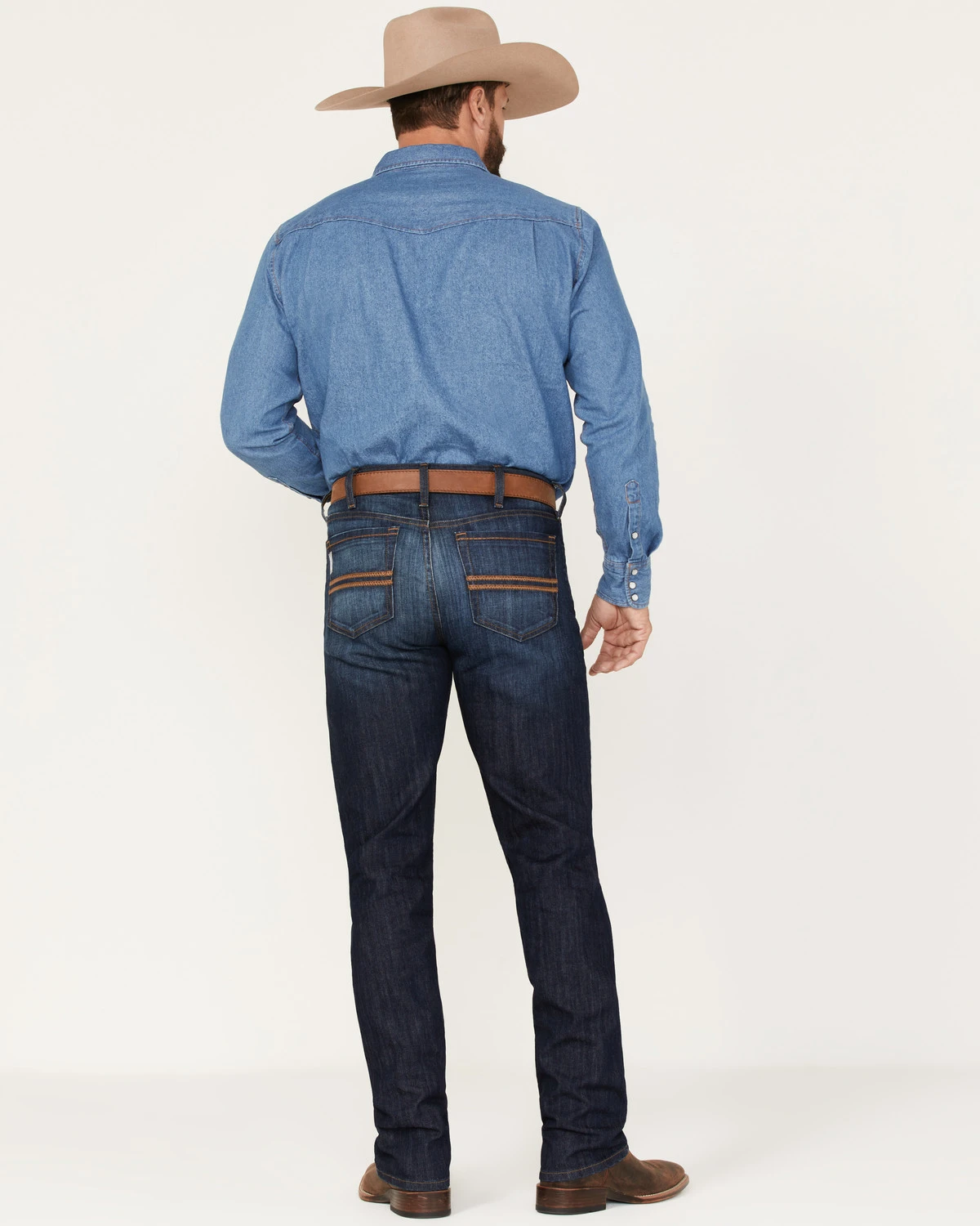 Cinch Men's Silver Label Dark Wash Slim Straight Performance Jeans 3 Cinch Men's Silver Label Dark Wash Slim Straight Performance Jeans - Image 3