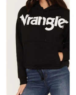 Wrangler Retro Women's Bold Logo Cropped Hoodie -Clothing Sale Store 2000374538 001 P3