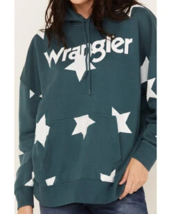 Wrangler Retro Women's Starry Logo Hoodie -Clothing Sale Store 2000374542 442 P3