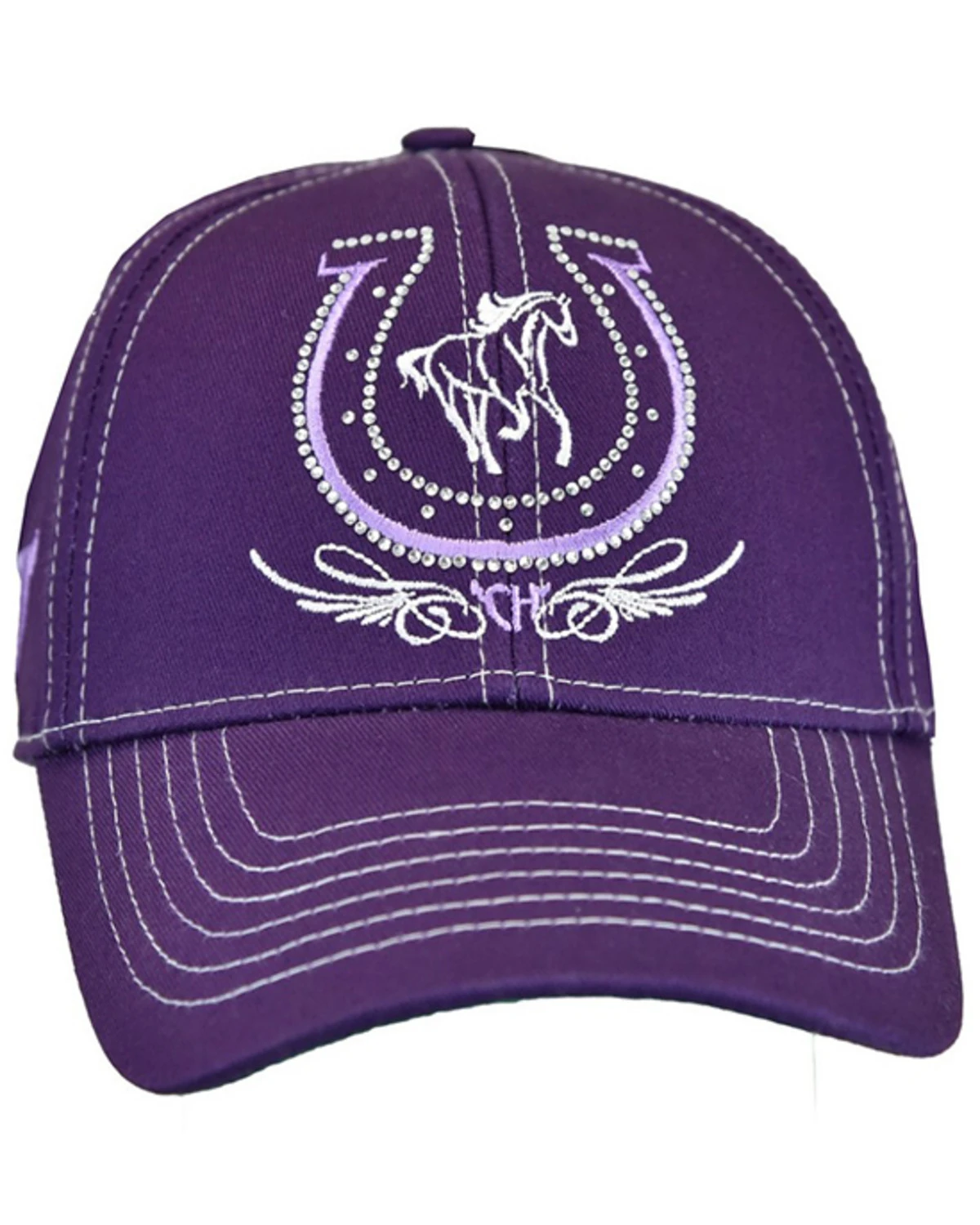Cowgirl Hardware Girls' Horseshoe Baseball Cap 1 Cowgirl Hardware Girls' Horseshoe Baseball Cap