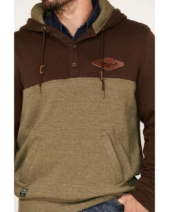 Kimes Ranch Men's Ogden 1/4 Button Hooded Pullover -Clothing Sale Store 2000377178 200 P3