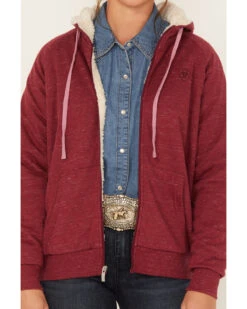 Ariat Women's R.E.A.L Sherpa Full Zip Sweatshirt Hoodie -Clothing Sale Store 2000377718 640 P3