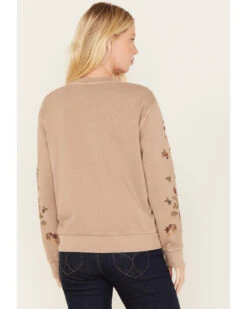 Driftwood Women's Embroidered Teddy Sweatshirt -Clothing Sale Store 2000378937 251 P4