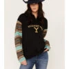 Changes Women's Serape Striped Yellowstone Hoodie