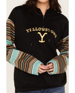 Changes Women's Serape Striped Yellowstone Hoodie 6 Changes Women's Serape Striped Yellowstone Hoodie -Clothing Sale Store 2000382609 442 P3