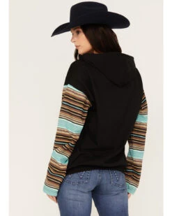 Changes Women's Serape Striped Yellowstone Hoodie 7 Changes Women's Serape Striped Yellowstone Hoodie -Clothing Sale Store 2000382609 442 P4