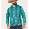 Rock & Roll Denim Men's Southwestern Print Hooded Sweatshirt
