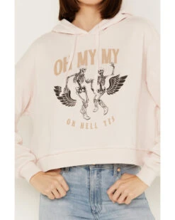 Cleo + Wolf Women's Oh My My Cropped Hoodie -Clothing Sale Store 2000386287 661 P3